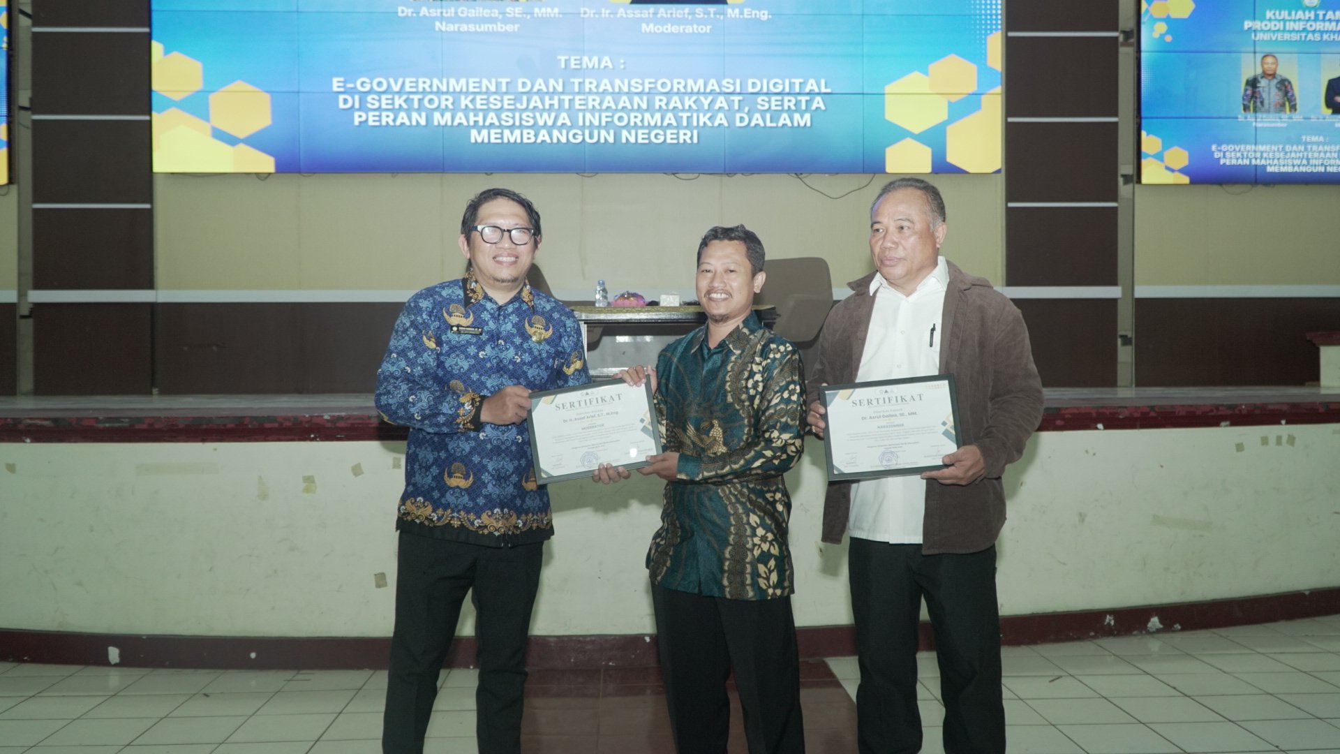 Prodi Informatika Universitas Khairun Gelar Kuliah Tamu Bertema E-Government dan Transformasi Digital dan Peran Mahasiswa Informatika