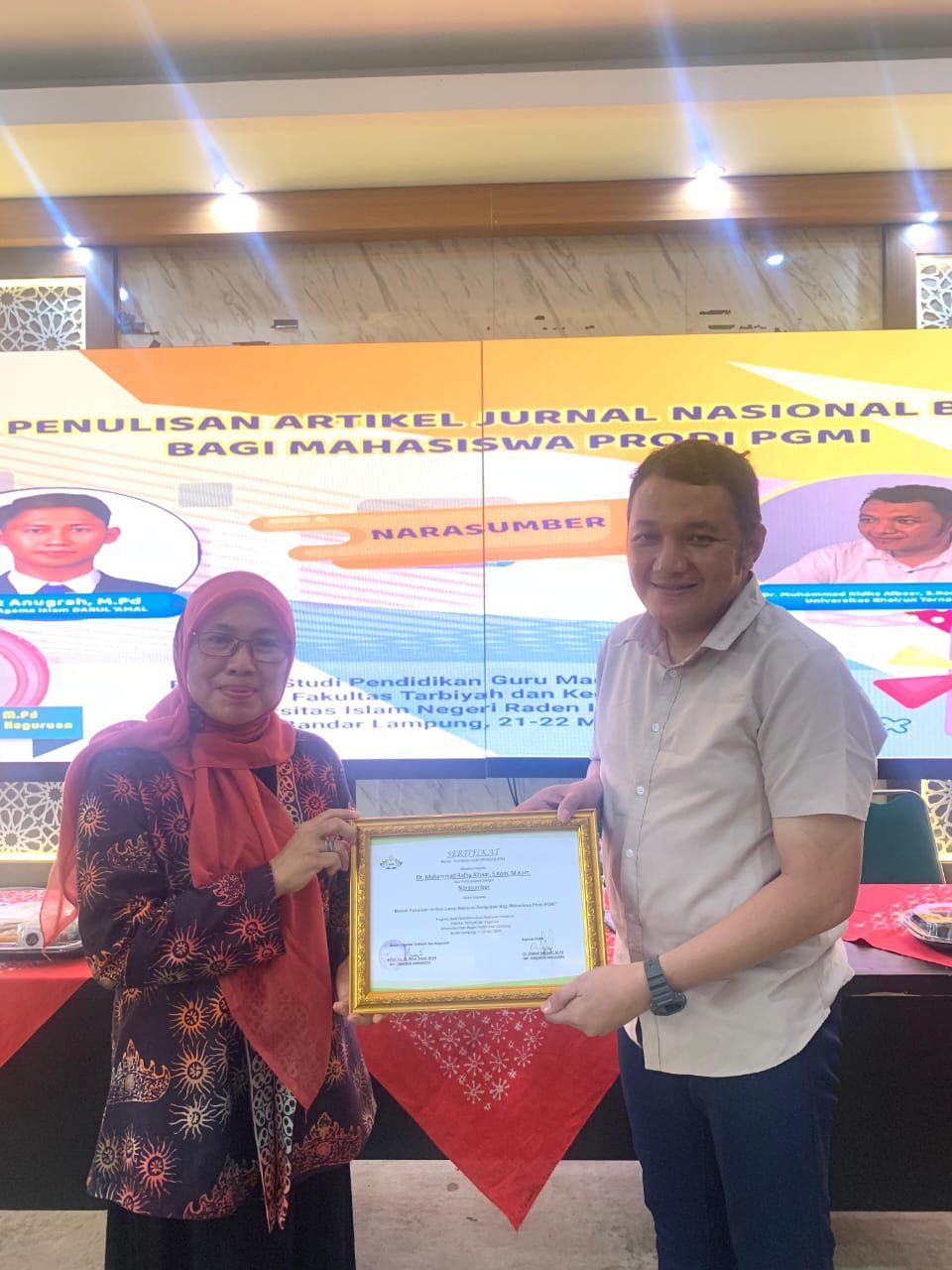 Dosen Prodi Informatika Universitas Khairun Menjadi Narasumber pada Bimtek Penulisan Artikel Jurnal Nasional Bereputasi di UIN Raden Intan Lampung