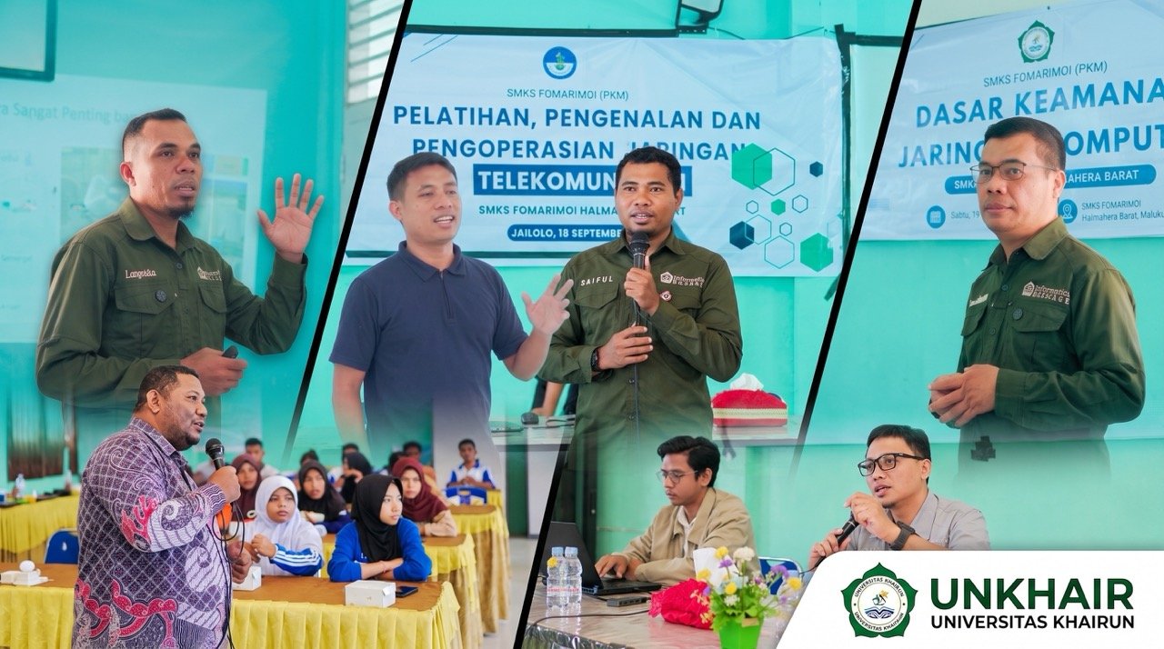 Tingkatkan Literasi dan Kompetensi Digital, Dosen Unkhair Gelar Enam Pelatihan di SMKS Fomarimoi Halbar